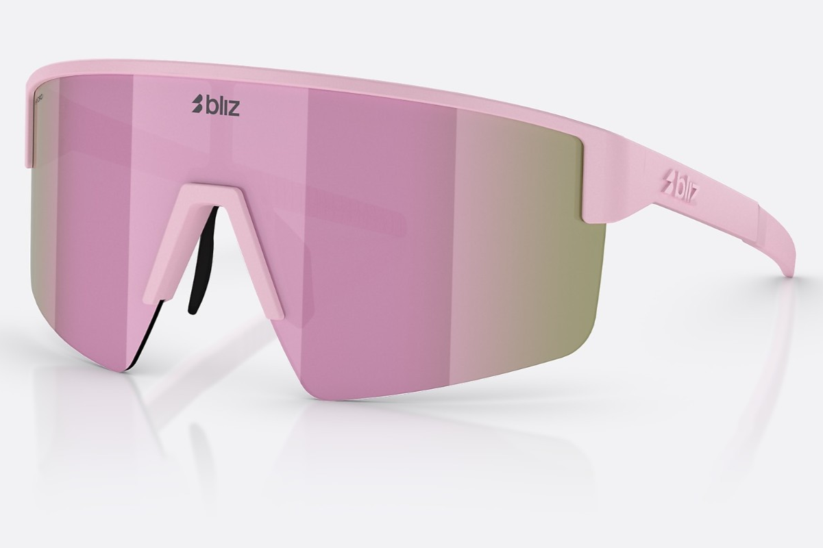 BLIZ P004 SMALL Mens/Womens Sports Wrap HYDRO Sunglasses MATTE PINK / PINK