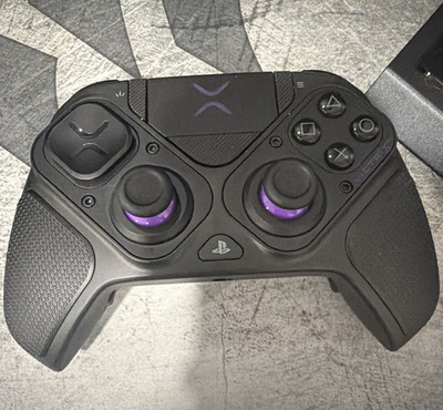 Victrix Pro BFG Wired Controller for PS5/PS4/PC Black Purple w/ Case