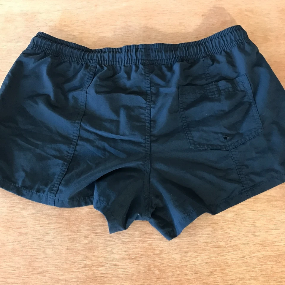 Vuori Sunwashed Shorts Women M Blue High Rise Tie Waist Pocket Athleisure - Image 2 of 4