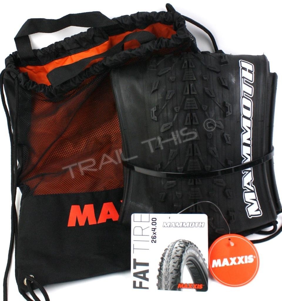 MAXXIS Mammoth 26" x 4.0 Knobby Fat Bike Tire Folding Bead Clincher 120TPI