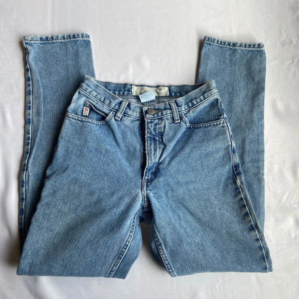 Pantalones de mezclilla para mujer Guess de colección talla 24 XXS ajuste original pierna estrecha 1050 RG 90s Foto 2 de 4