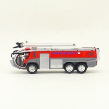 150 Airport Fire Truck Pull Back Sound Light Aviation Fire Car Toys Model