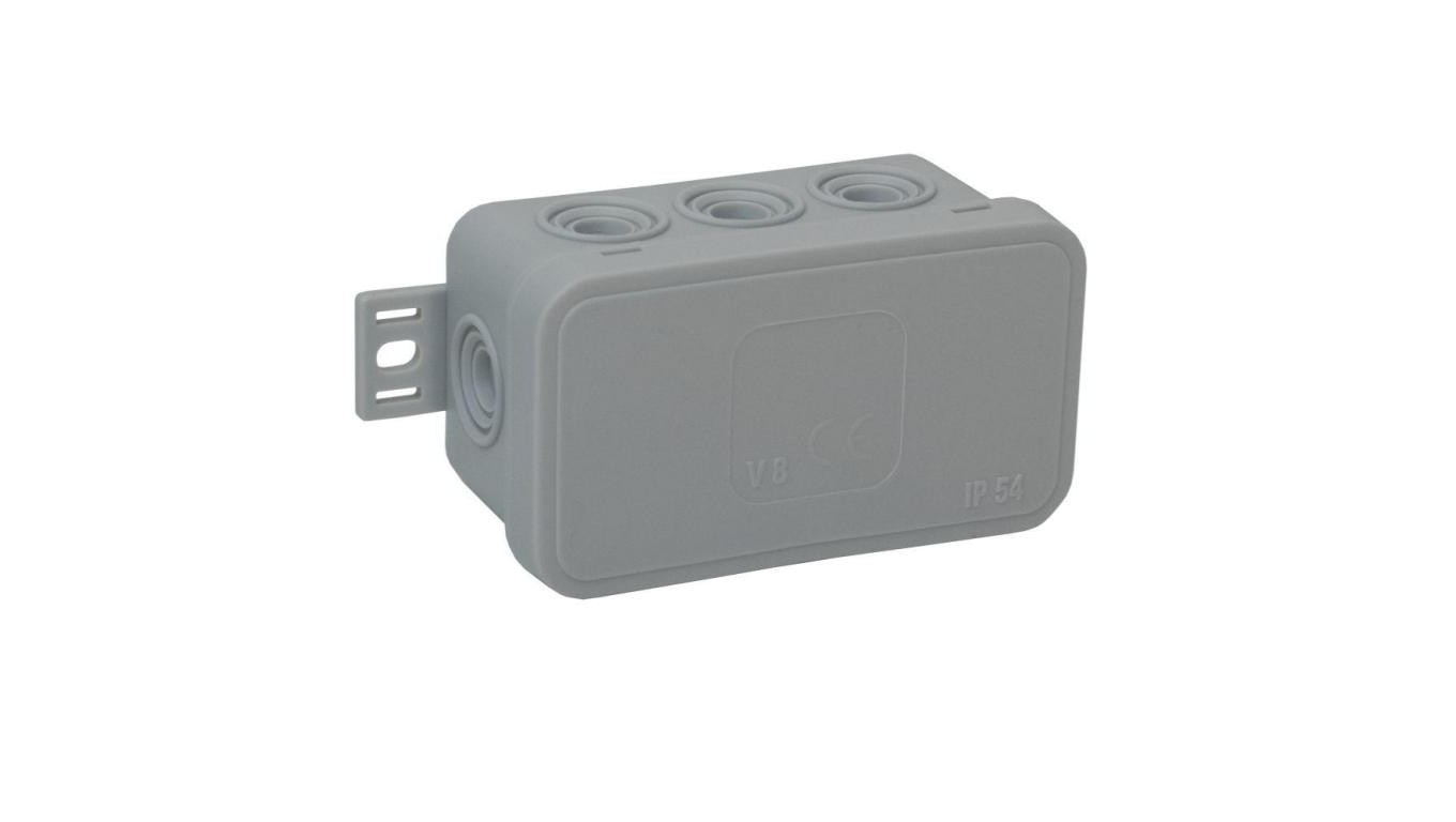 V8 surface mounted box 80x45x41 IP54 ash 038-03