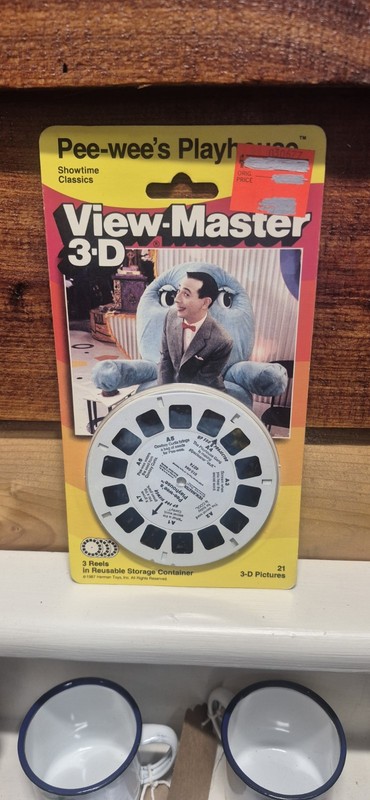 1987 MOC Pee-Wee's Playhouse View Master 3 Reels on card