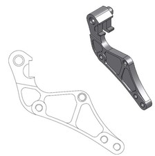 Moto-Master Bremsscheiben Adapter f&uuml;r 320mm 211013 KTM Husqvarna f&uuml;r OEM Zange