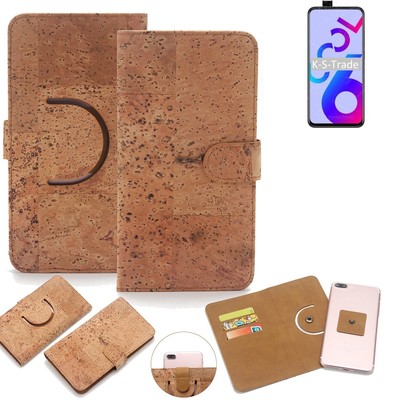 Schutz-Hülle für Coolpad Cool 6 Wallet-Case aus Kork Schutzhülle Tasche