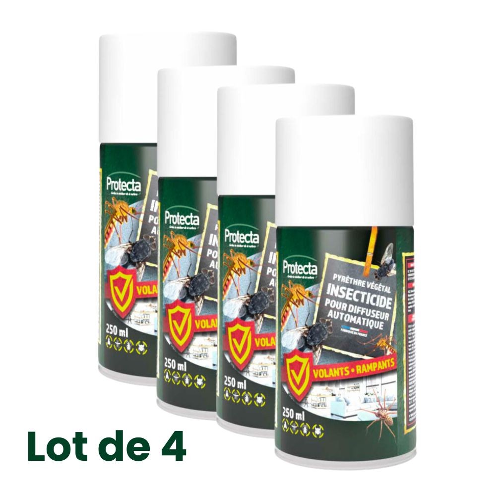 Lot de 4 recharges pour diffuseur d'insecticides pour des nuits d'été sans moustiques