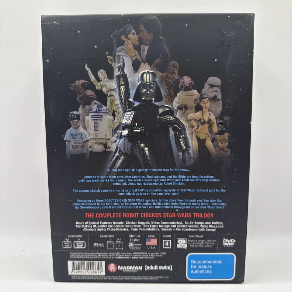 Robot Chicken Star Wars Trilogy Box Set Region 4 Comedy DVD x3 As New - Image 2 of 4