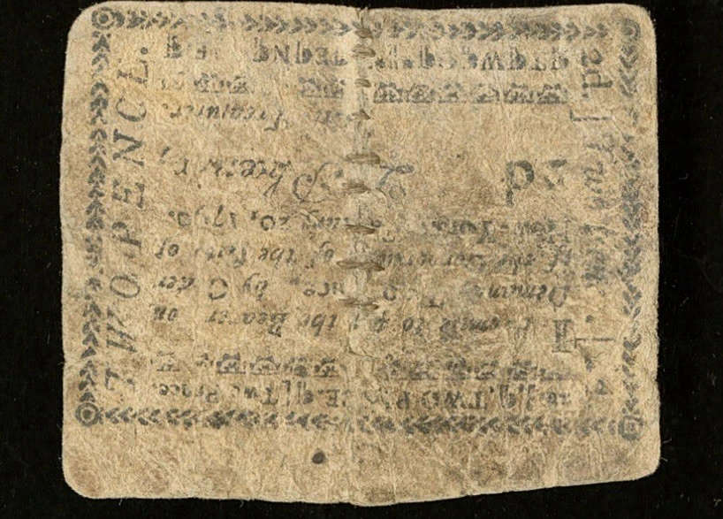 1790 NEW YORK CITY, American Revolution Colonial Currency Bank Note, NY-239, PMG - Image 3 of 4