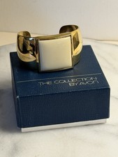 Avon Vintage Gold Tone Metal 1.5  Wide Cuff B...
