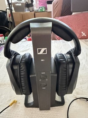 Sennheiser RS 175 RF Wireless Headphone System With Bass Boost- Black