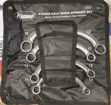 Kamasa SP1493 - Half Moon Spanner Set Metric - 4pc - New