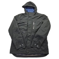 Oakley Mens M Black Plaid Lined Hooded Utilit...