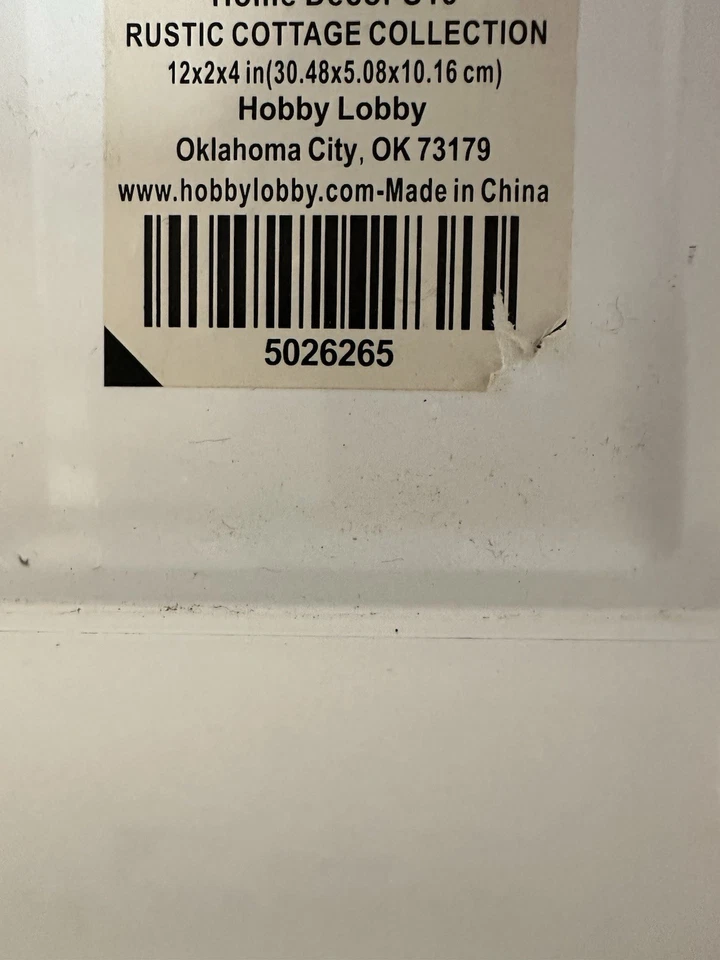 Hobby Lobby Rustic Cottage Collection “You & Me” Ceramic Sign - Image 2 of 4