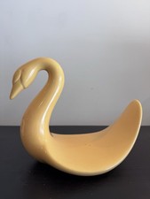VTG Mid Century Modern Swan Towel Holder Cottage Cozy Country Yellow