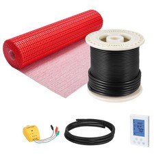 50 sqft Floor Heating Mat 120V Electric Radiant System with Alarm