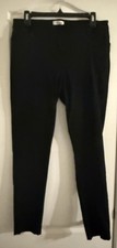 CALVIN KLEIN BLACK DRESS PANTS Women  s SIZE 10 Straight Leg Flat Front Business