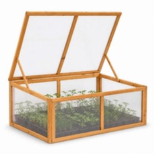 NEW Wooden Garden Plant Vegetable Cold Frame Mini Green Grow House