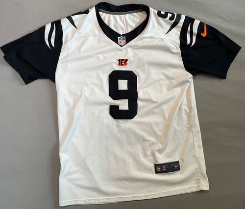 Nike Joe Burrow Cincinnati Bengals Color Rush Jersey White/Black Men's XL #9