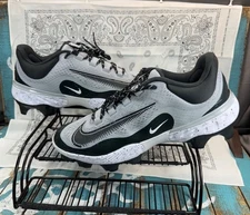 NEW Nike Alpha Huarache Elite 4 MCS Baseball Cleat Grey FD6221-002 Men's Sizes