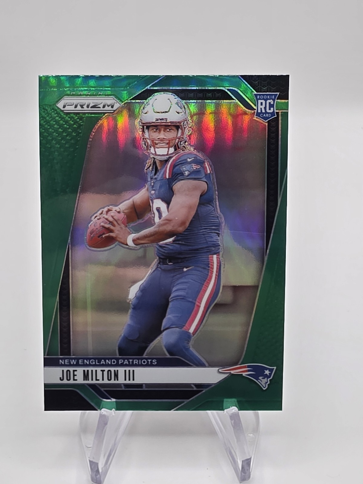 2024 Panini Prizm Rookies Joe Milton III #354 Green Prizm (RC) Dallas Cowboys