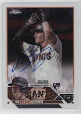 2023 Topps Chrome Rookie Auto Bryce Johnson #RA-BJ Auto 09j5
