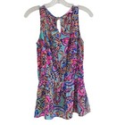Lilly Pulitzer Bait & Switch Silk Dune Tank Size S Luxury Old Money Resort Wear
