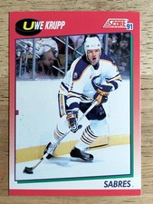 1991-92 Score Canadian English #84 Uwe Krupp