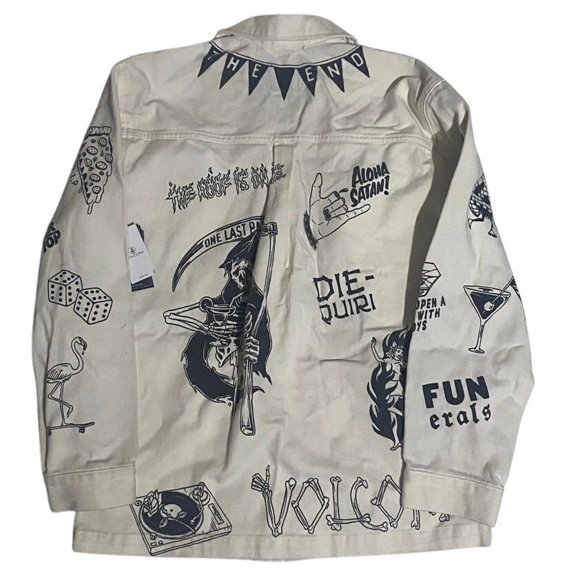 Volcom Featured Artist Series Denim Button Up Jacket - Image 2 of 4