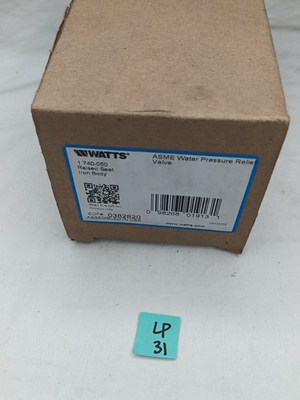 #ad #ad 740 050 WATER PRESSURE SAFETY RELIEF VALVE 0382820 $183.35