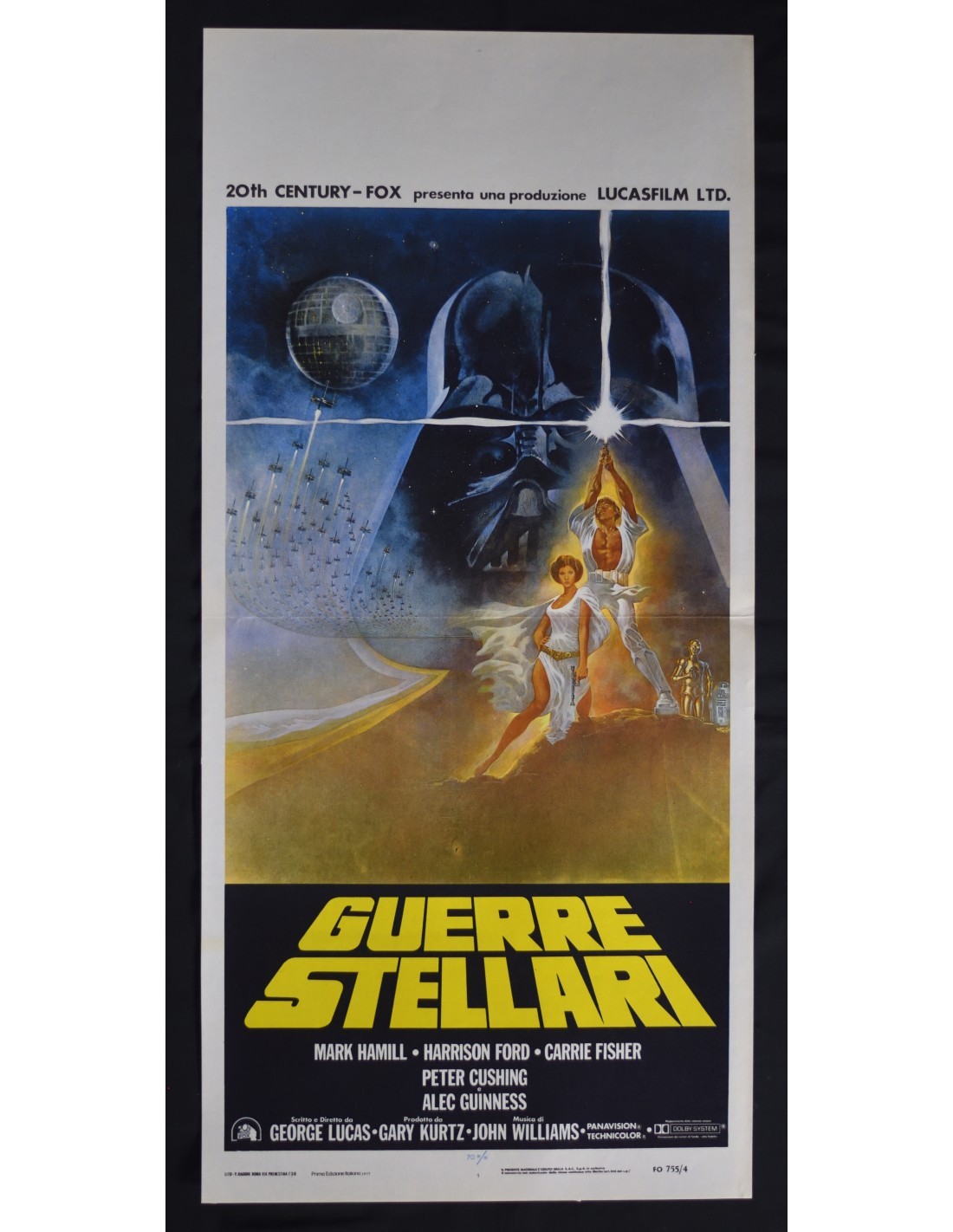Locandina originale film Guerre stellari (1978) - Regia di George Lucas