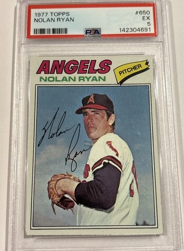 1977 TOPPS NOLAN RYAN #650 PSA 5