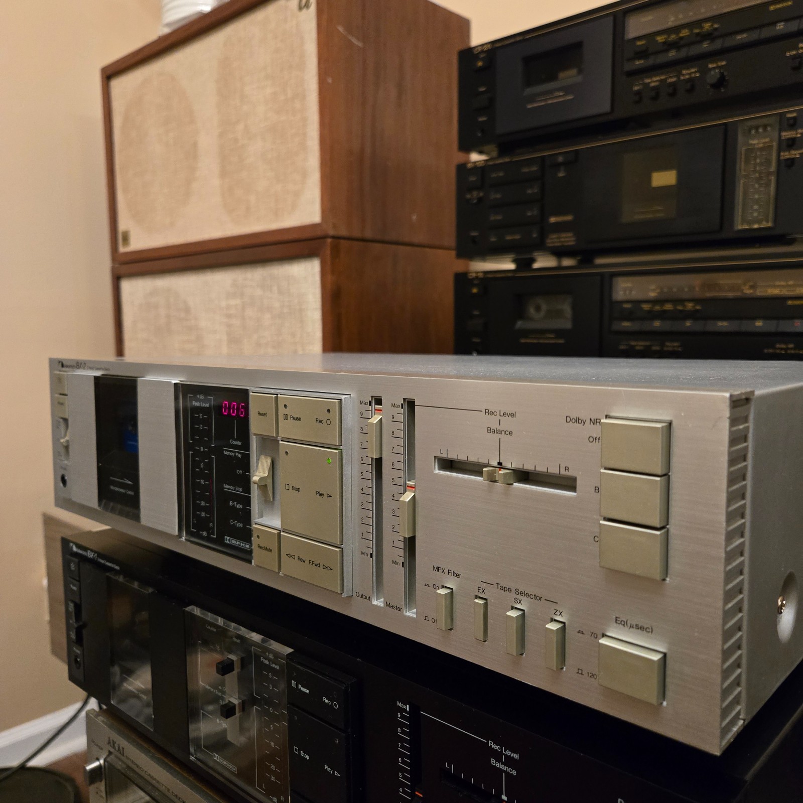 Nakamichi BX-2 Cassette Deck. Fully Serviced. Works Great. NICE