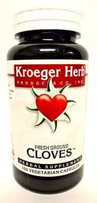 Kroeger Herb Products Fresh Ground Cloves Herbal Supplement 450 mg/100 Caps 5/28