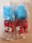 2  Dr. Seuss Thing 1 Mini Plush Dolls Cat in the Hat Collectibles Kellogg’s Set — photo 2