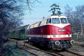 DR 118 548 7 Potsdam Hbf 1990 / org. Farb Dia Datei! 305#01