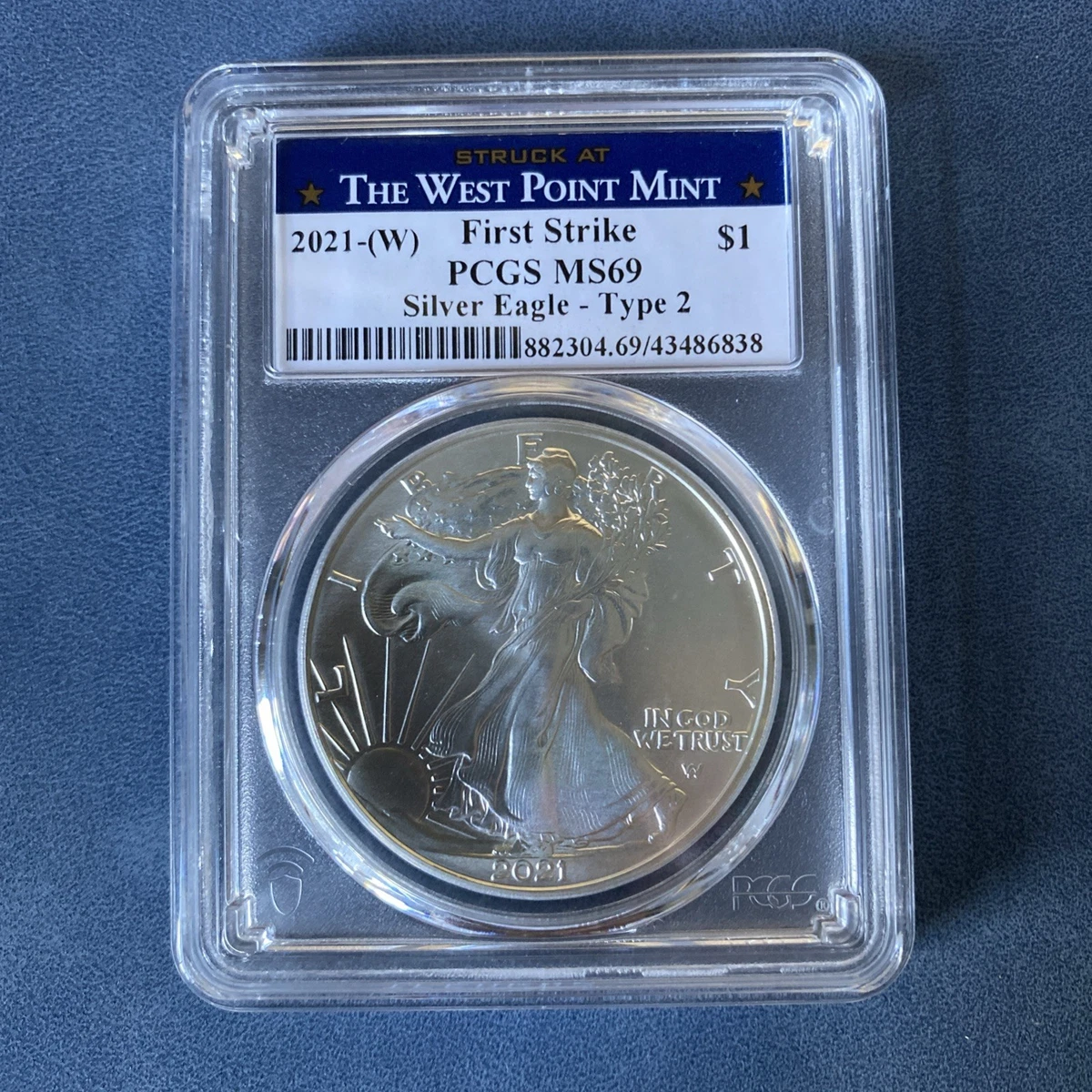 American Eagle MS 69 Graded Business PCGS Certified Silver Bullion