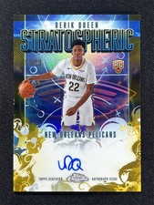 2025-26 Topps Chrome Derik Queen Gold Stratospheric Signatures Auto RC 13/50