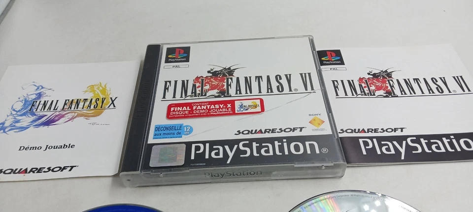 Jeu Sony Playstation PS1 Final Fantasy VI complet + Démo - Immagine 3 di 4