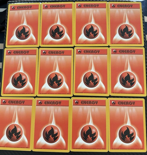 Pokemon TCG - Fire Energy - 98/102 - Base Set - LP-Mp Unlimited Common (1999)