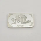 Dr Peepers August 1 oz .999 Silver Art Bar Nude Adult Fitness Program Kama Sutra