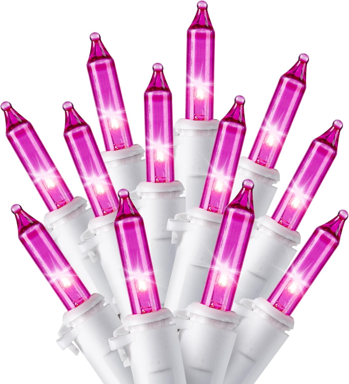 Joiedomi Christmas String Lights Indoor,100 Count Mini Pink 100ct,