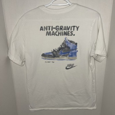 Nike Air Jordan 1 Anti Gravity Machines White T-Shirt Basketball - Men s Medium