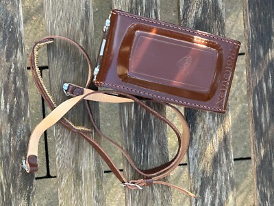 Rollei Bag / Bereitschaftstasche Leder für / for Rolleiflex Baby 4x4 mit Gurt.