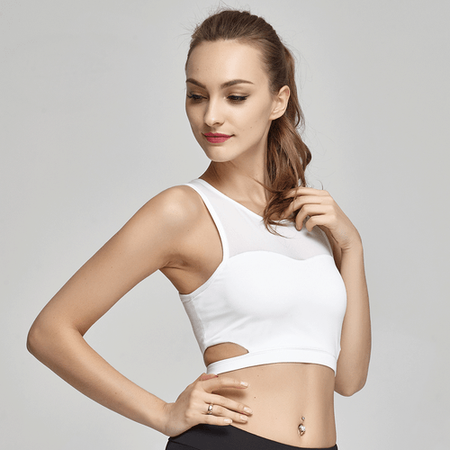 Women Sport Bra Gym Seamless Yoga  Running Breathable Underwear Workout Push Up - Picture 2 of 10