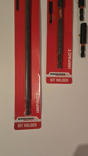 Milwaukee Magnetic Bit Holders 60mm 152mm & 305mm Shockwave Impact Duty 4 pieces - Picture 4 of 5