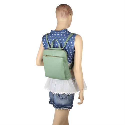 ITALy DAMEN LEDER Reise RUCKSACK SchulterTasche Shopper Backpack Umhängetasche - Bild 10 von 61