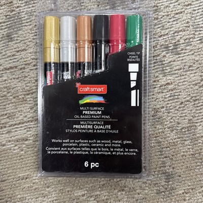Premium Chisel Tip Oil-Based Paint Pens Markers by Craft Smart Craftsmart