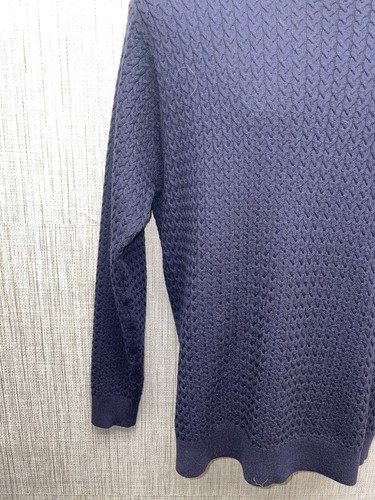 Bobby Jones Collection Crewneck Blue 100% Merino Wool Mens S - Picture 4 of 6