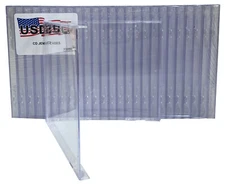 USDISC CD Jewel Cases Standard 10.4mm, No Tray (Clear) Lot